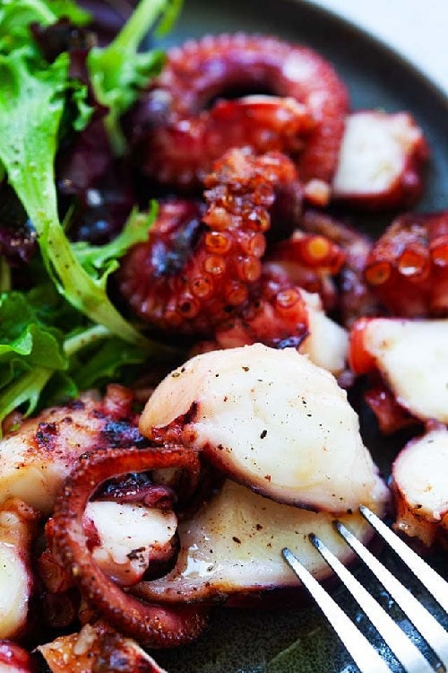 BBQ Octopus Tentacles