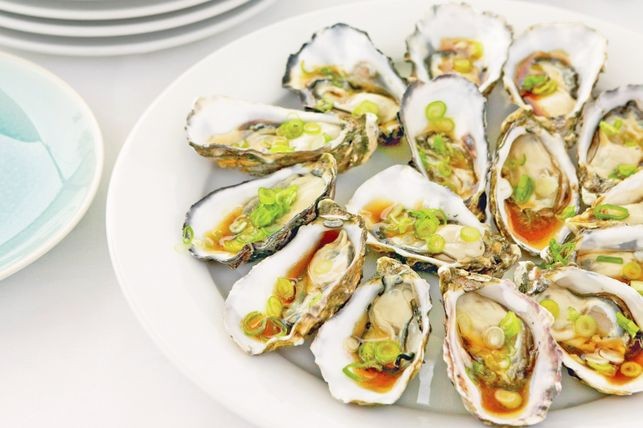 Oysters with Soy & Sesame Dressing