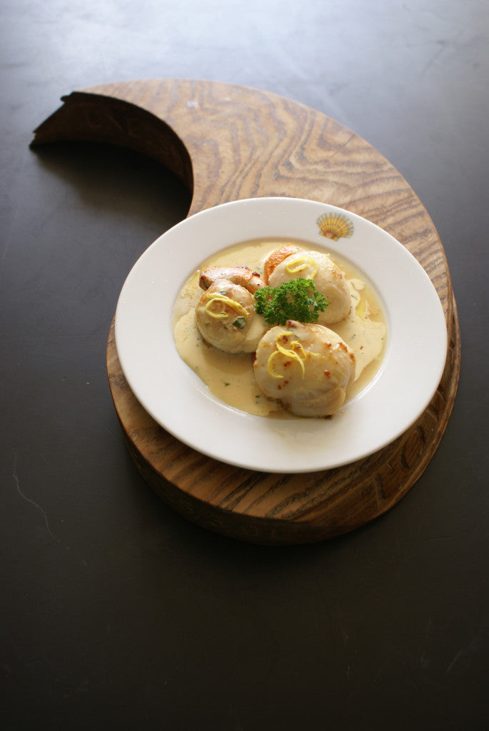 Scallops with Pernod Cream Sauce