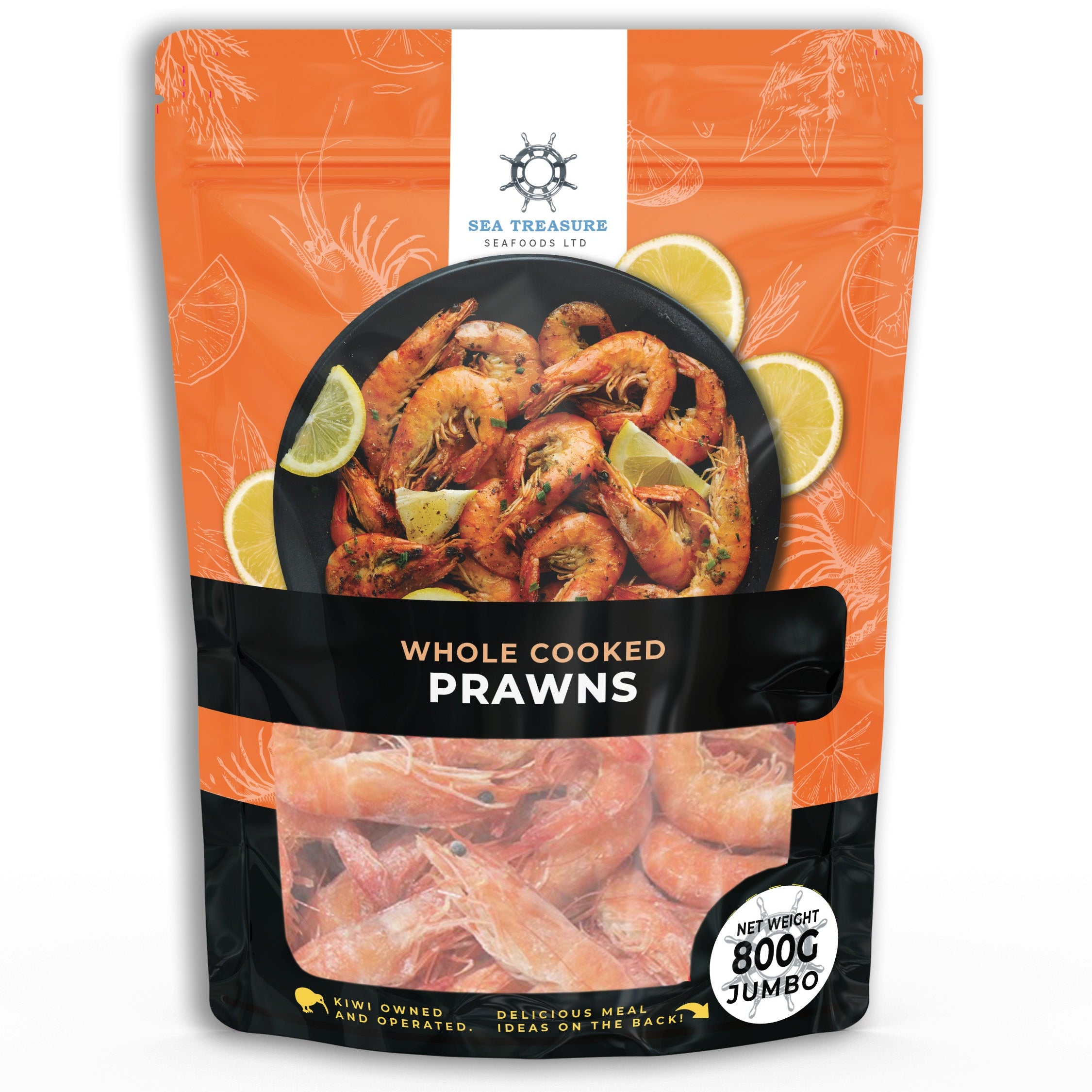 Cooked Whole Prawns