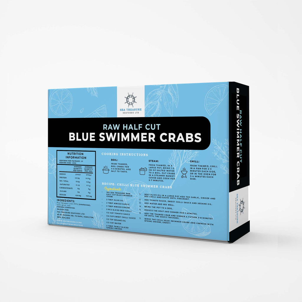 Half Cut Blue Swimmer Crabs