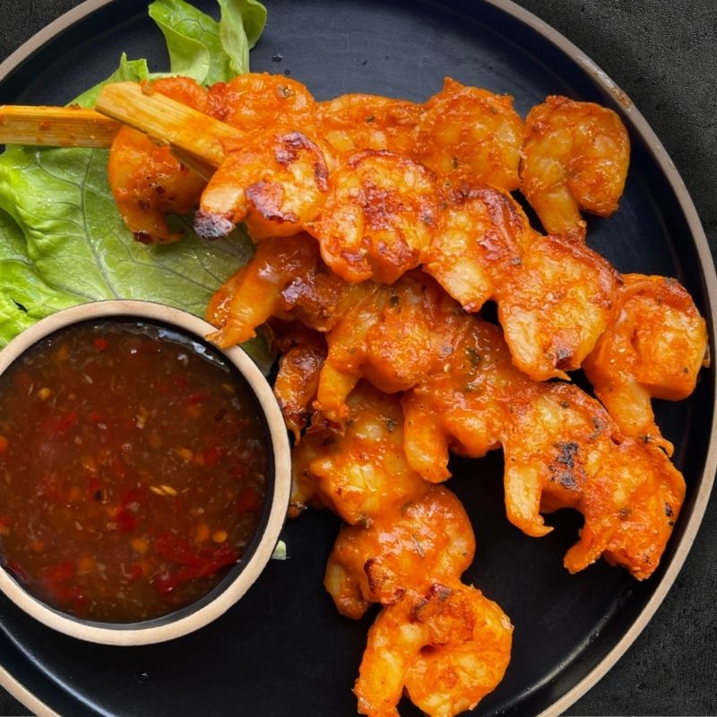 Chilli Prawn Kebabs