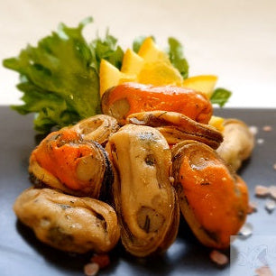 Smoked Garlic Mussels